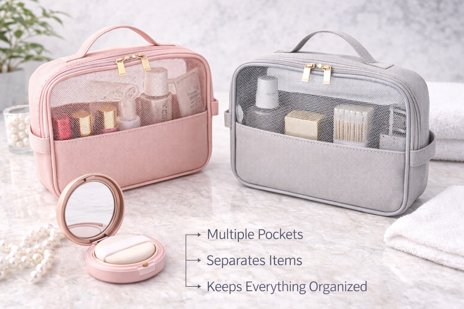 Portable Makeup Organizer Bag