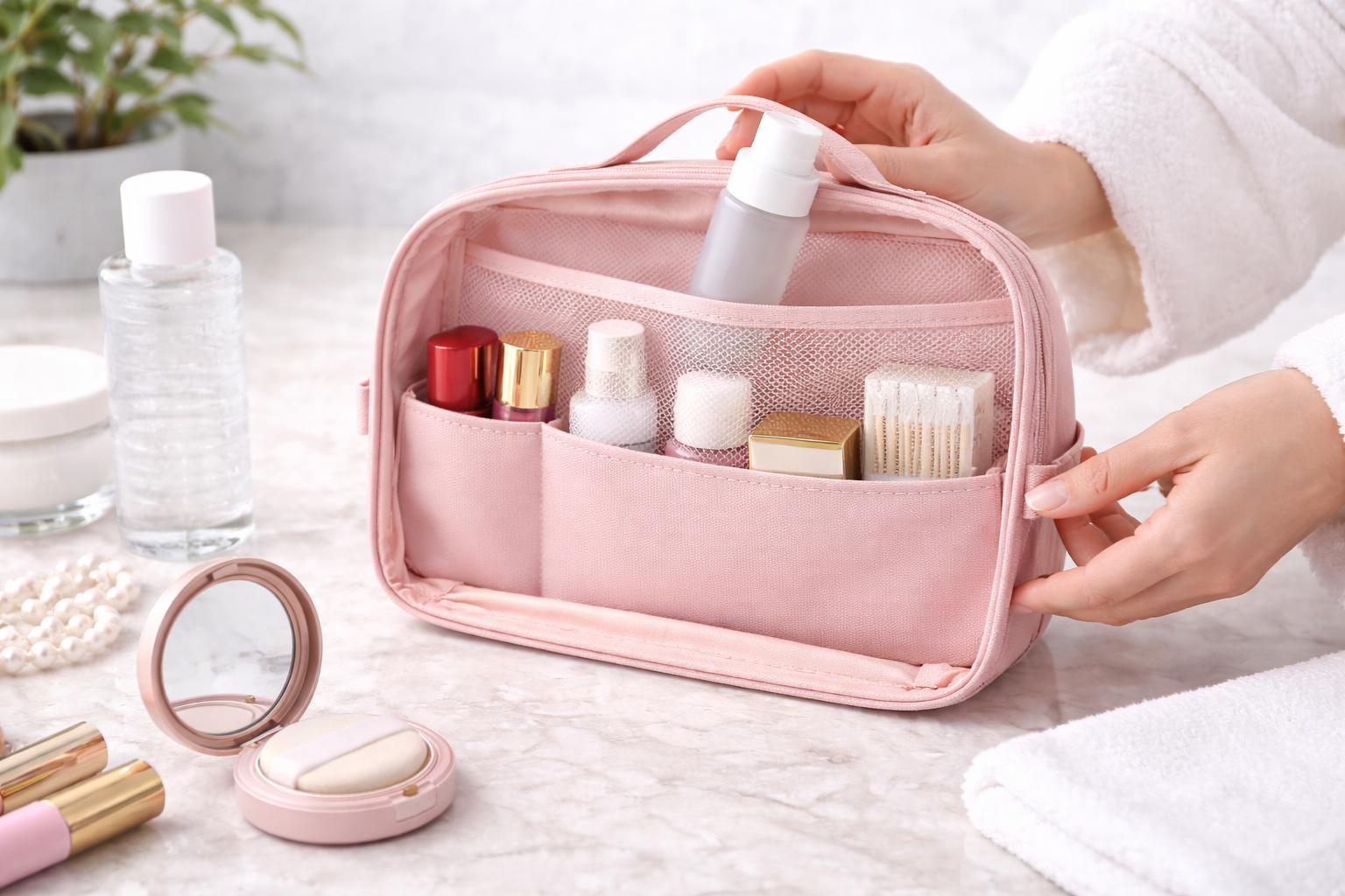 Portable Makeup Organizer Bag