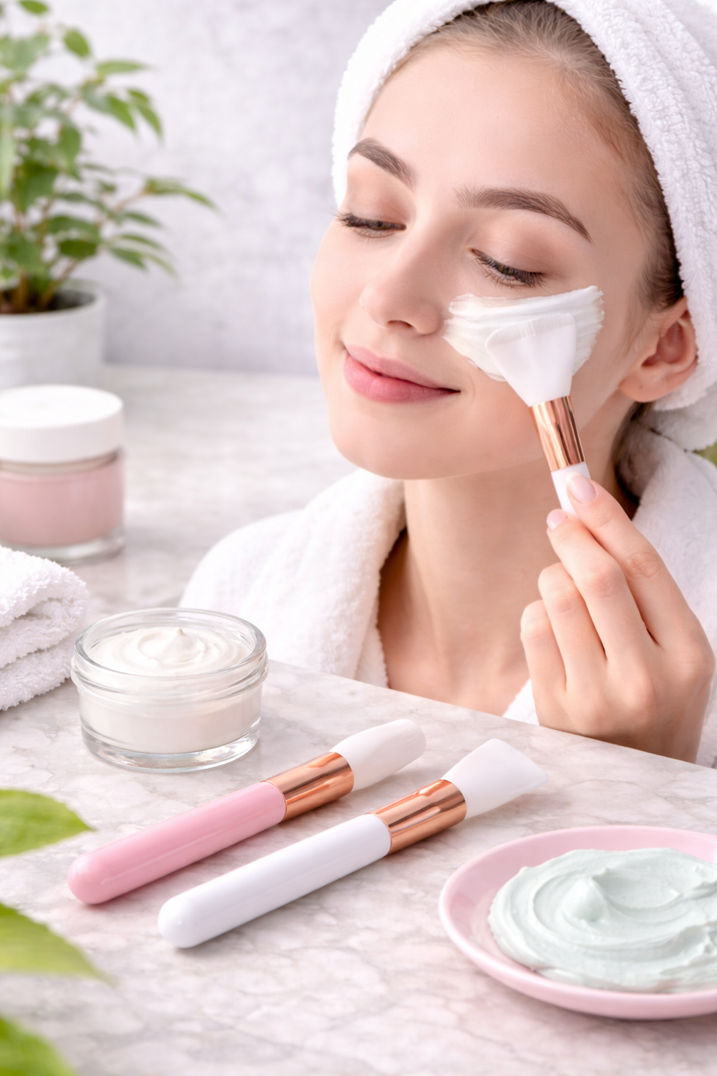 Silicone Face Mask Brush Set